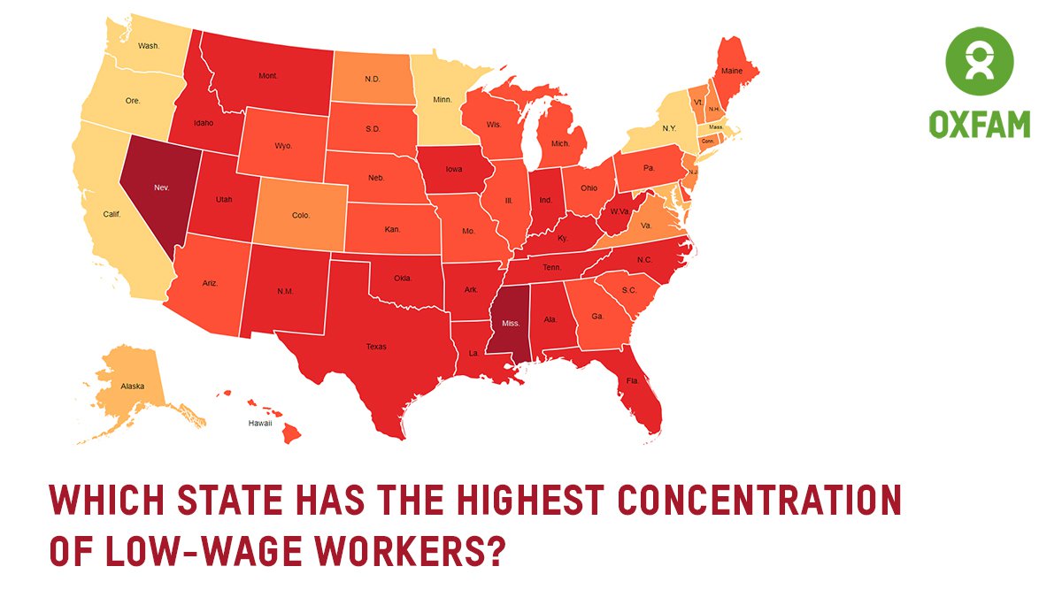 Map: Oxfam minimum wage 2019